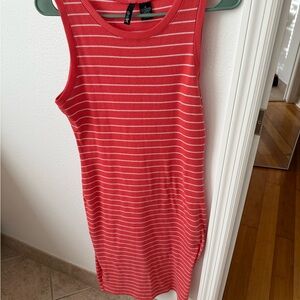 Urban Outfitters Coral Striped Top
